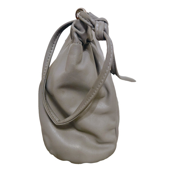 Vintage Anne Klein for Calderon grey Leather Crossbody Shoulder Bag - Picture 4 of 11